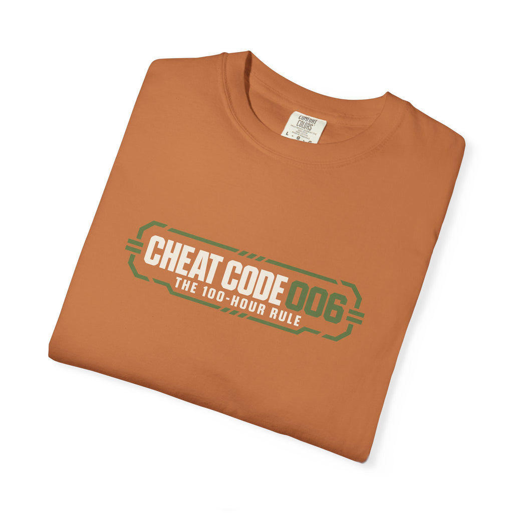 Practice 18 Minutes a Day Tee — 'Cheat Code 006' Motivational Graphic T‑Shirt