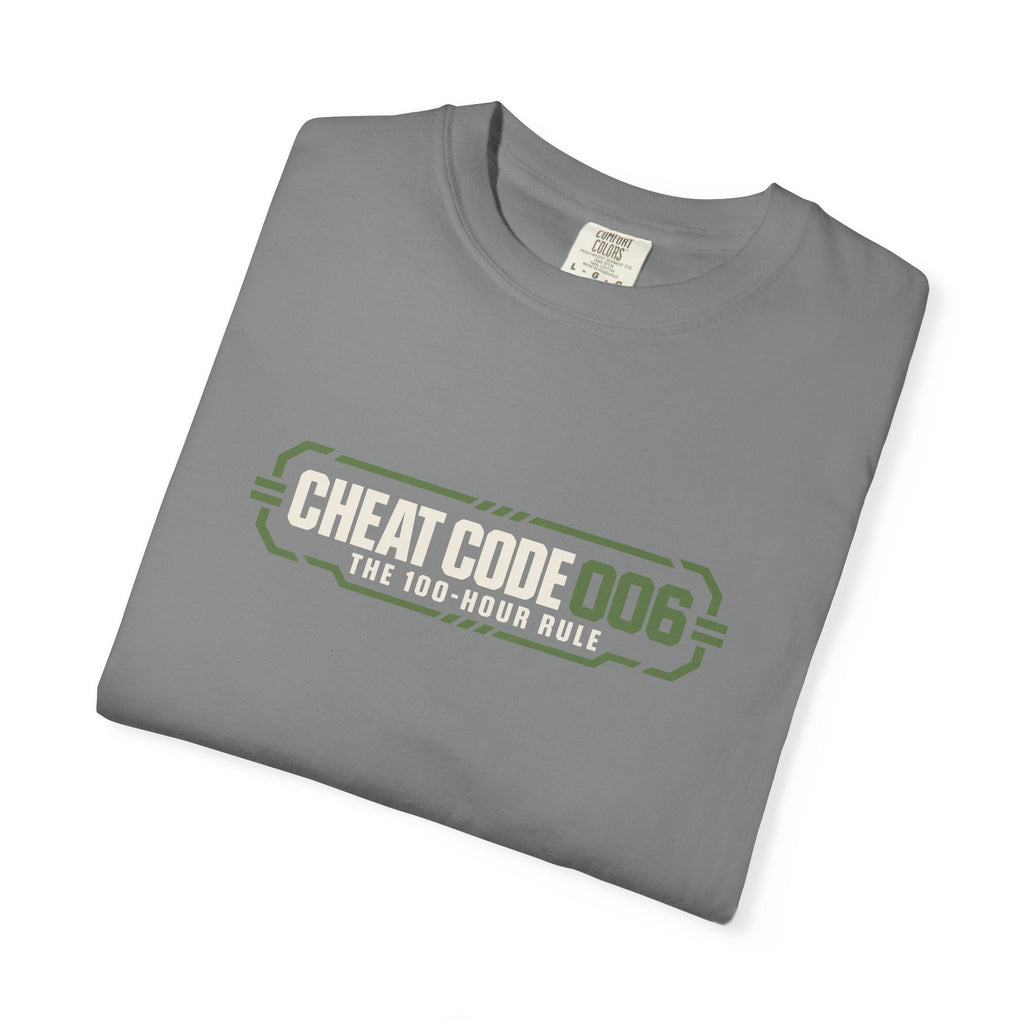 Practice 18 Minutes a Day Tee — 'Cheat Code 006' Motivational Graphic T‑Shirt