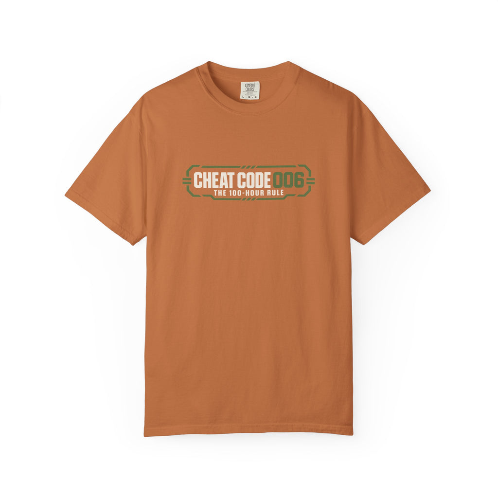 Practice 18 Minutes a Day Tee — 'Cheat Code 006' Motivational Graphic T‑Shirt