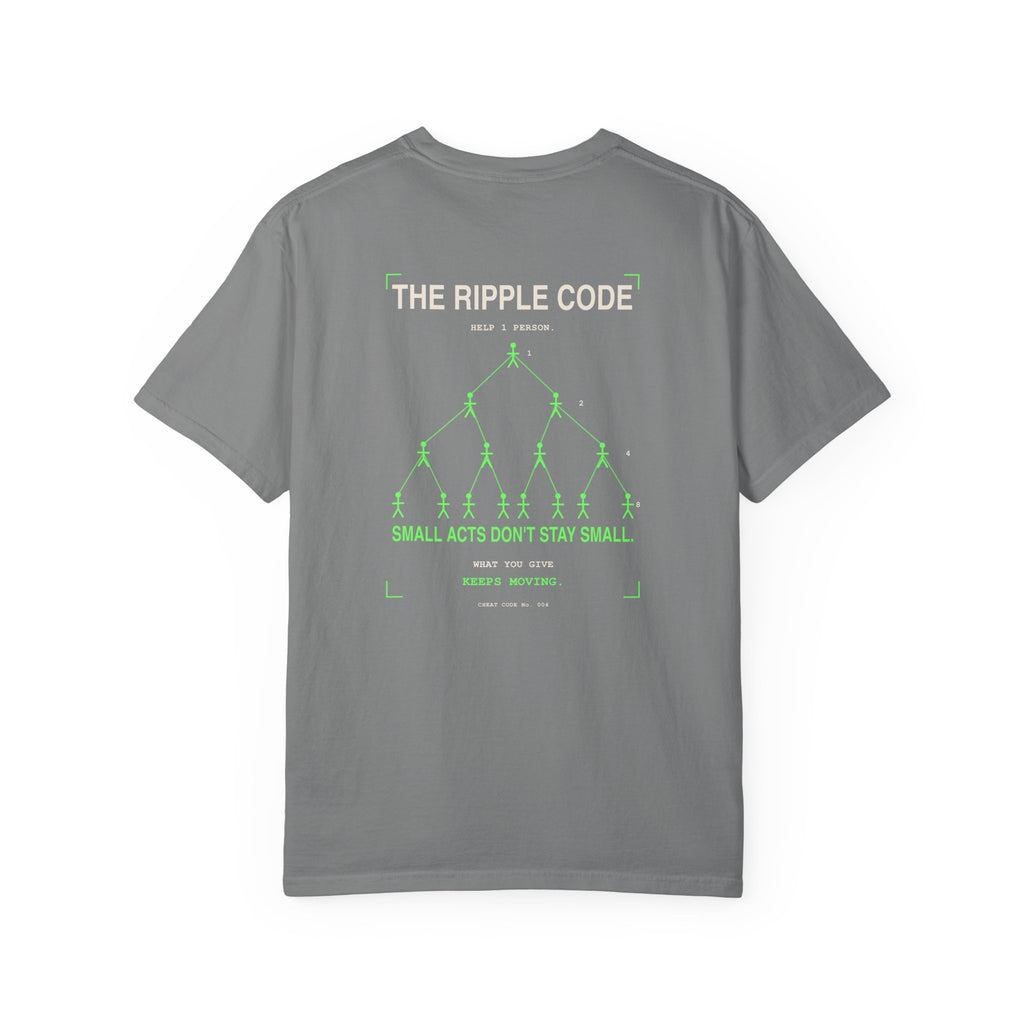 The Ripple Code T‑Shirt — 'Small Acts Don't Stay Small' Graphic Tee