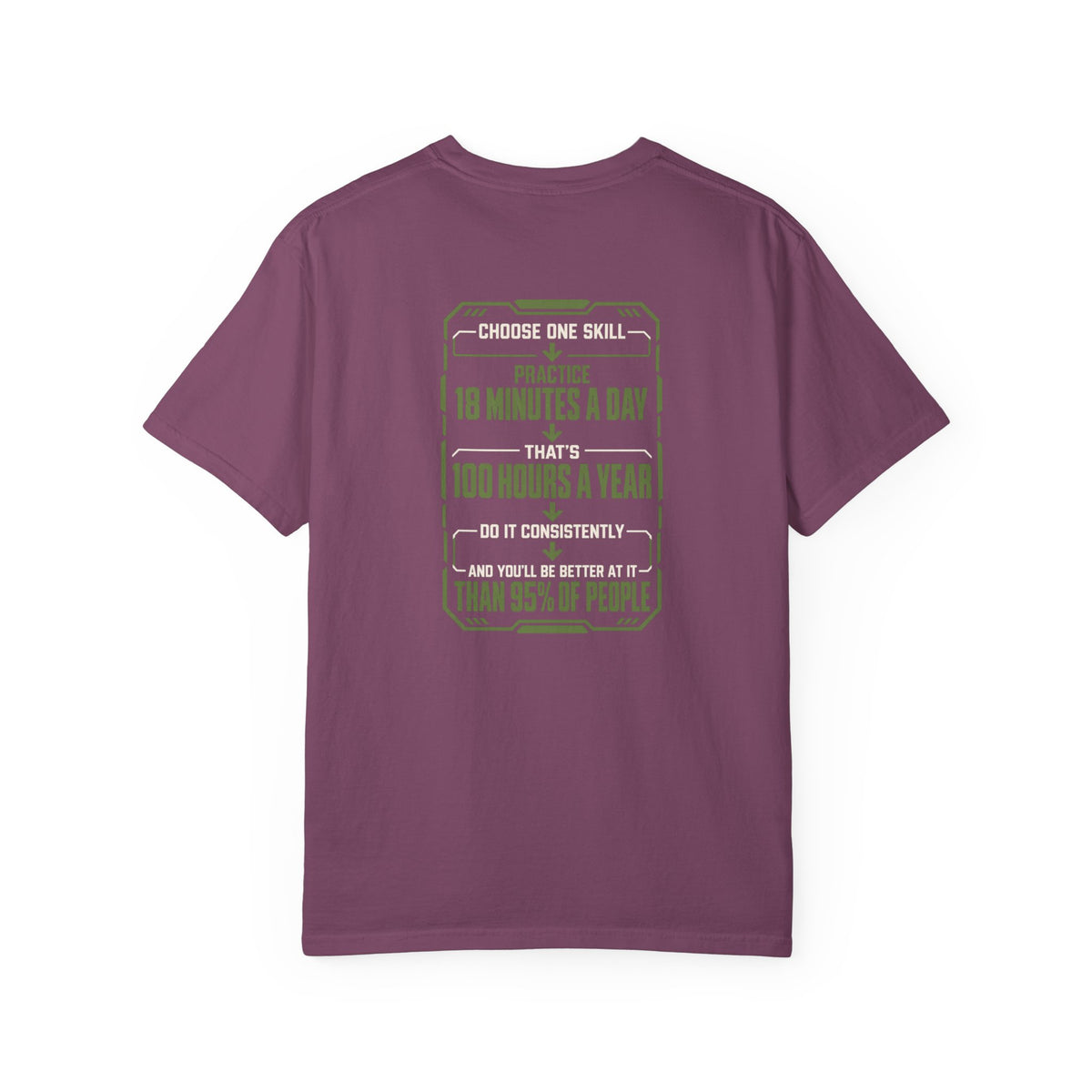 Practice 18 Minutes a Day Tee — 'Cheat Code 006' Motivational Graphic T‑Shirt