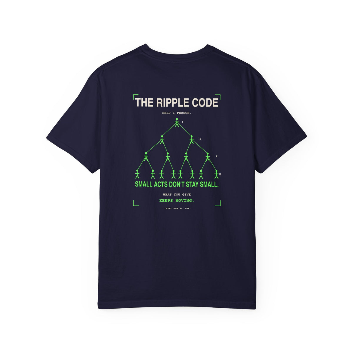 The Ripple Code T‑Shirt — 'Small Acts Don't Stay Small' Graphic Tee