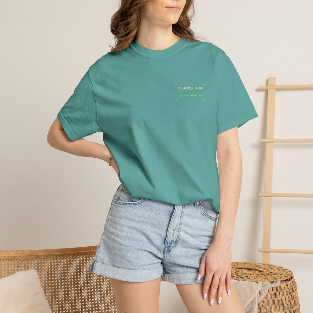 Give Graphic T-Shirt — 'Give' Neon Minimalist Tee