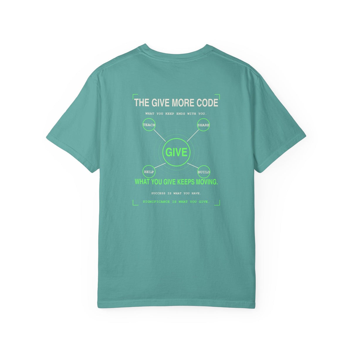 Give Graphic T-Shirt — 'Give' Neon Minimalist Tee