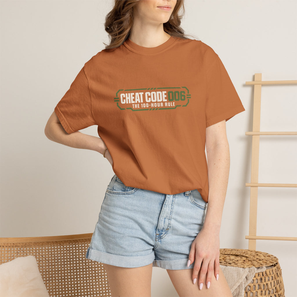 Practice 18 Minutes a Day Tee — 'Cheat Code 006' Motivational Graphic T‑Shirt