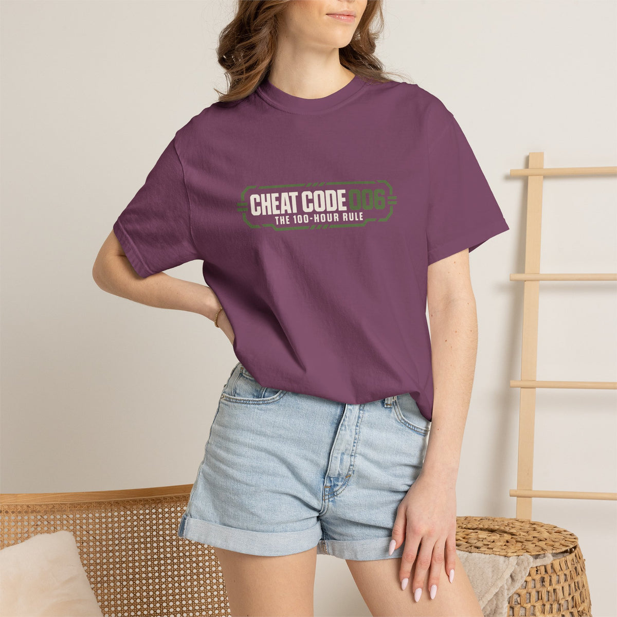 Practice 18 Minutes a Day Tee — 'Cheat Code 006' Motivational Graphic T‑Shirt