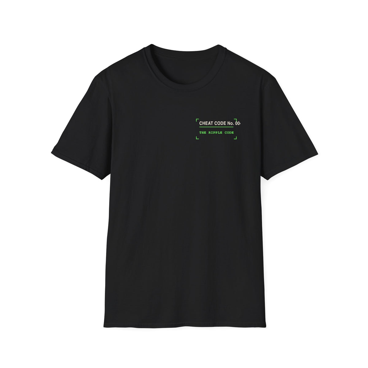 Minimalist 'The World Is Yours' White T-Shirt — Subtle Neon Chest Print