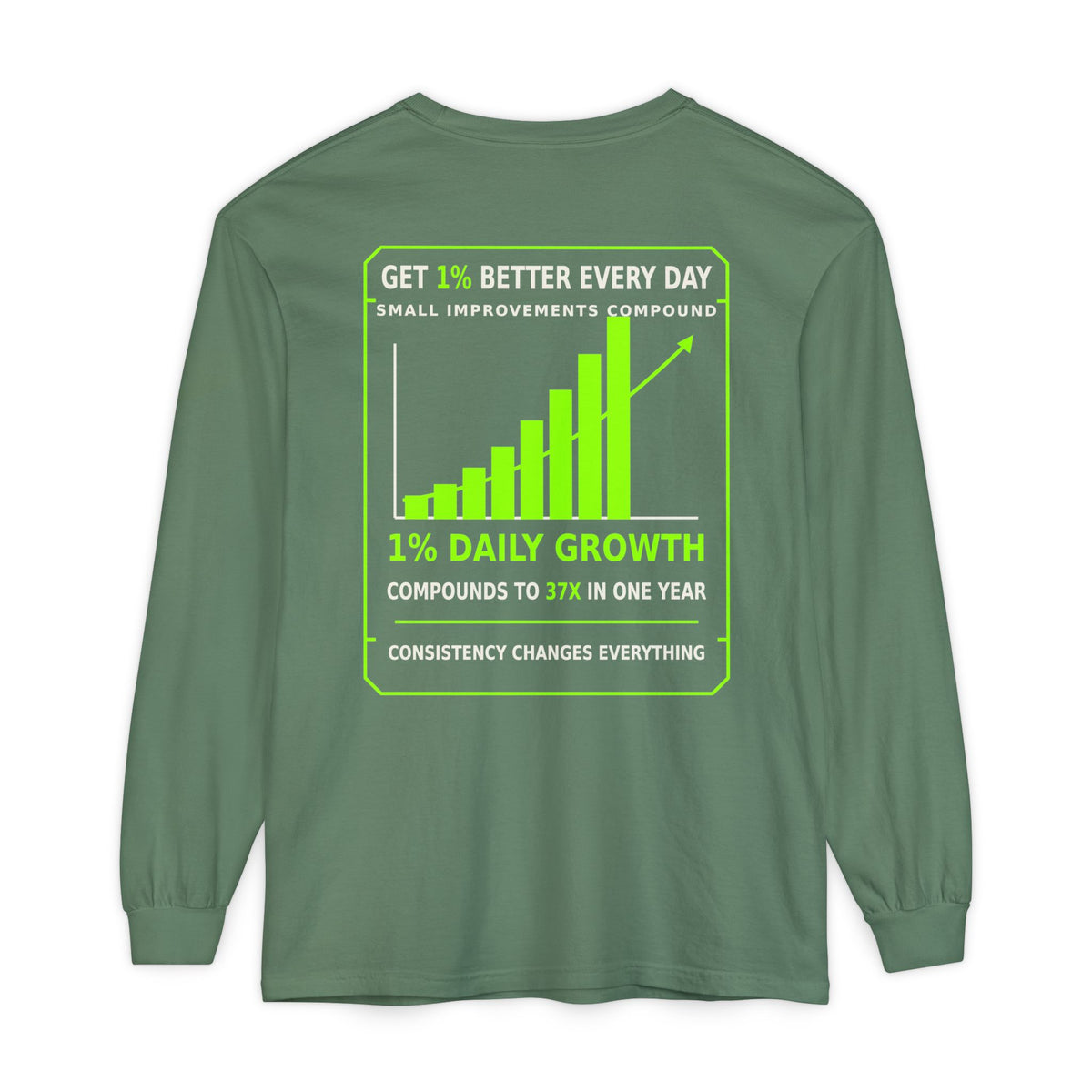 Long Sleeve T-Shirt — 'Cheat Code 007' 1% Daily Growth Motivational Tee