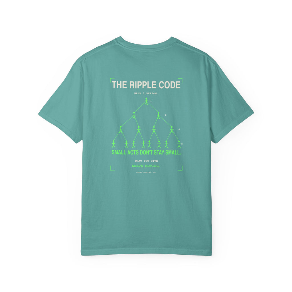 The Ripple Code T‑Shirt — 'Small Acts Don't Stay Small' Graphic Tee