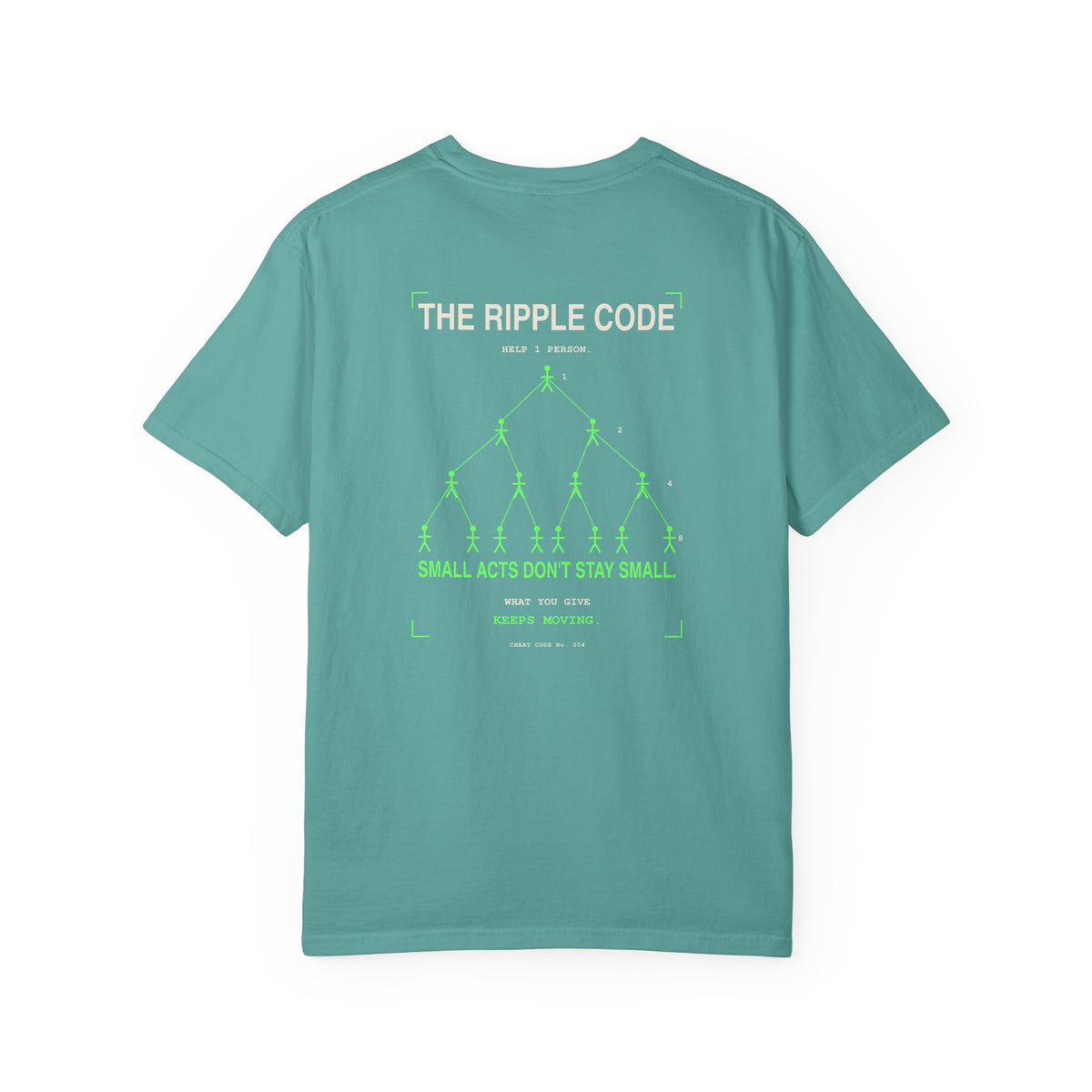 The Ripple Code T‑Shirt — 'Small Acts Don't Stay Small' Graphic Tee