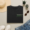 Minimalist 'The World Is Yours' White T-Shirt — Subtle Neon Chest Print
