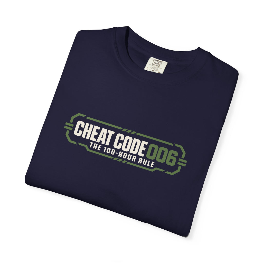 Practice 18 Minutes a Day Tee — 'Cheat Code 006' Motivational Graphic T‑Shirt