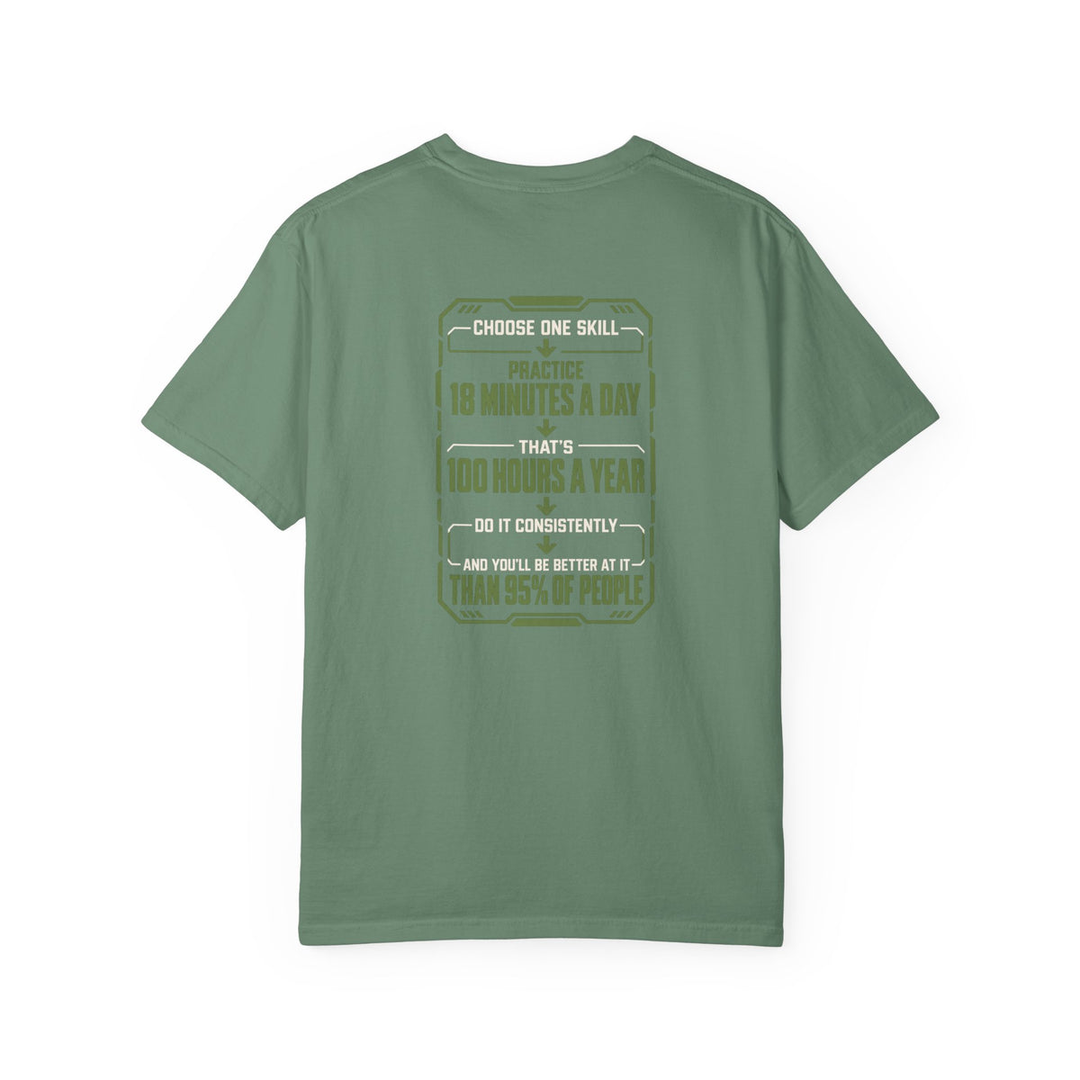 Practice 18 Minutes a Day Tee — 'Cheat Code 006' Motivational Graphic T‑Shirt