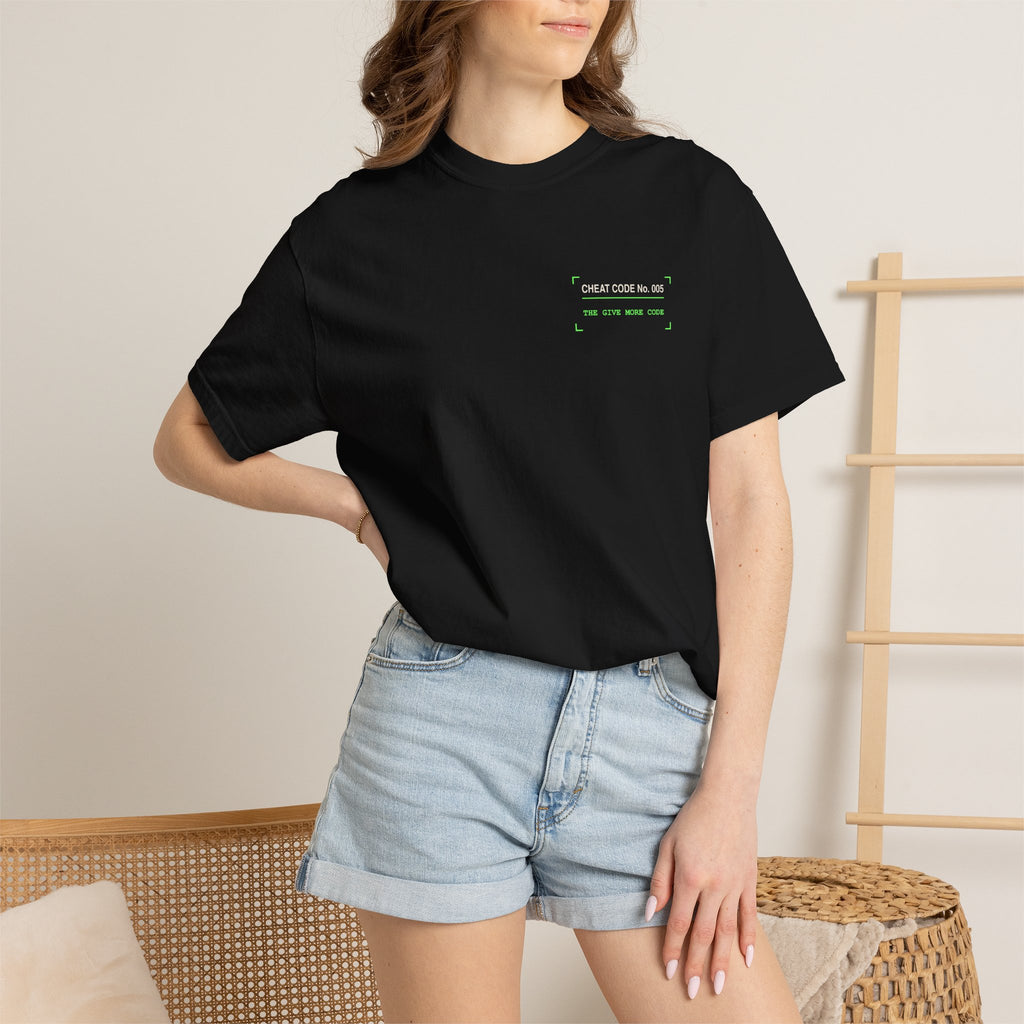 Give Graphic T-Shirt — 'Give' Neon Minimalist Tee