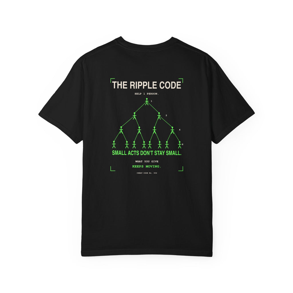 The Ripple Code T‑Shirt — 'Small Acts Don't Stay Small' Graphic Tee